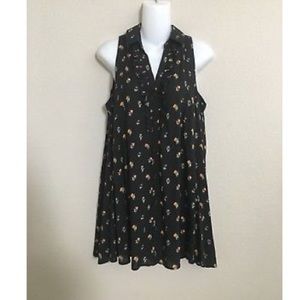 Anthropologie 111 TYLHO Sleeveless Floral Tunic